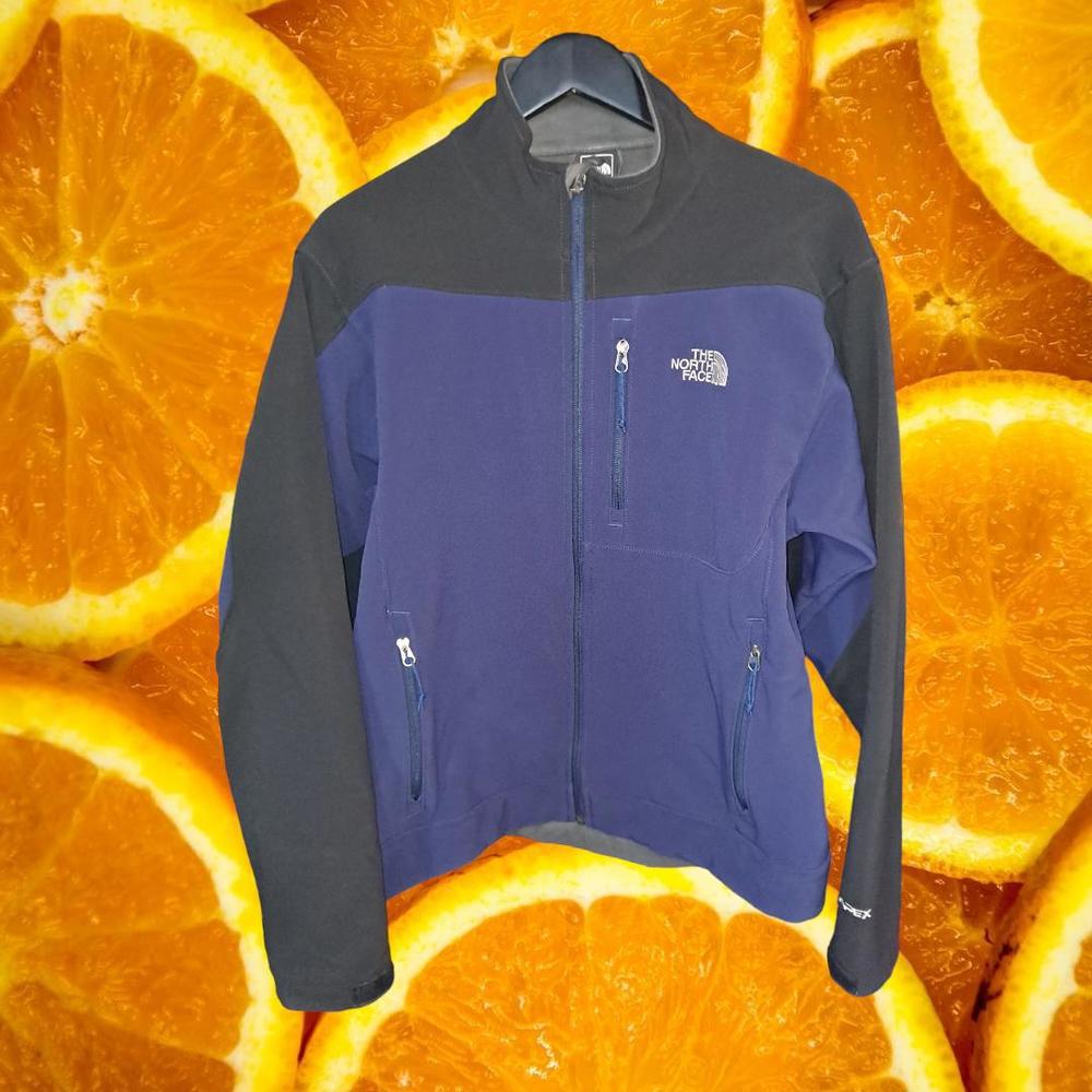 The North Face Blue‎ Black Full Zip APEX Jacket Size Medium